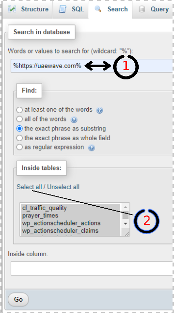 follow step 1 and step 2 to find http links